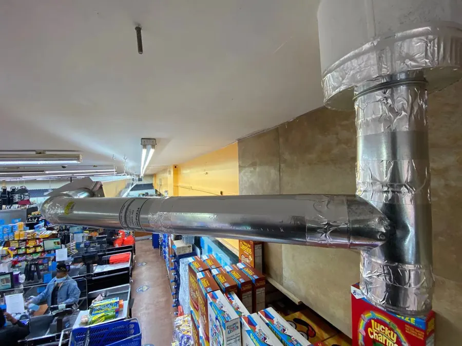 Infrared Tube Heater Installation — Brooklyn Supermarket — photo 3