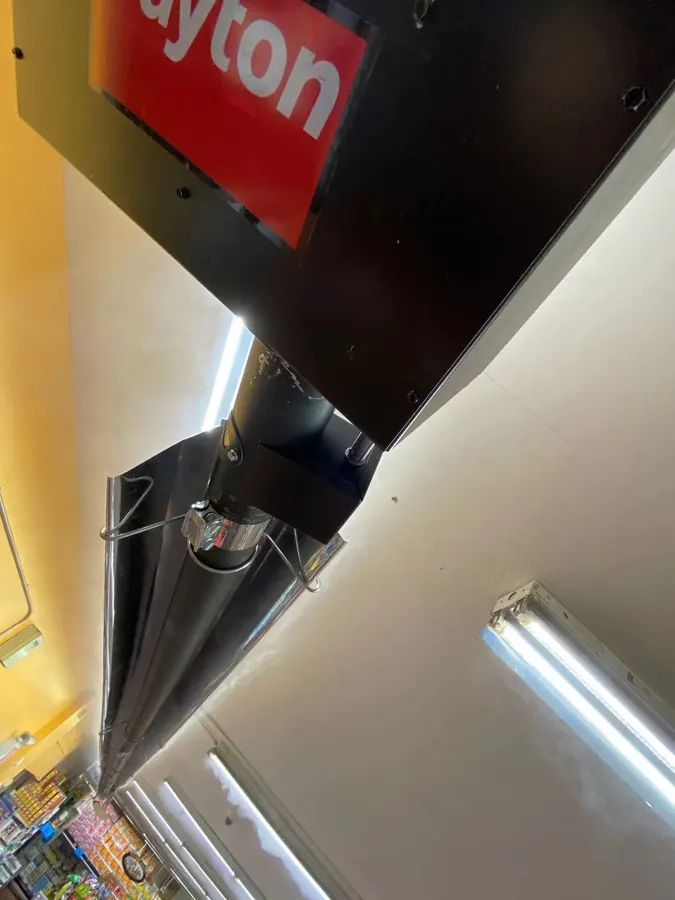 Infrared Tube Heater Installation — Brooklyn Supermarket — photo 6