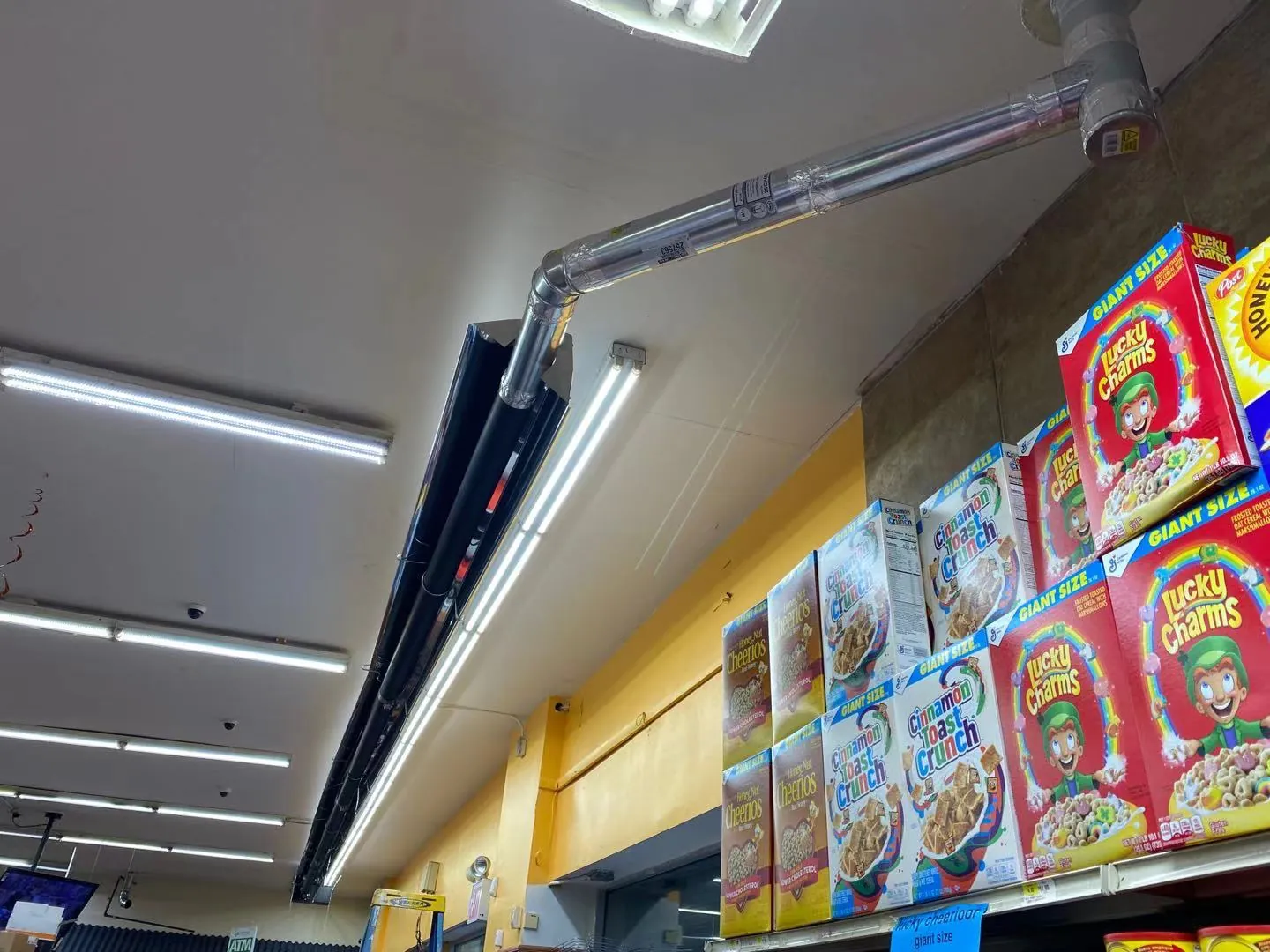 Infrared Tube Heater Installation — Brooklyn Supermarket — JJR Mechanical