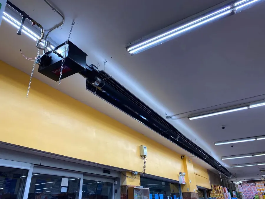 Infrared Tube Heater Installation — Brooklyn Supermarket — photo 9