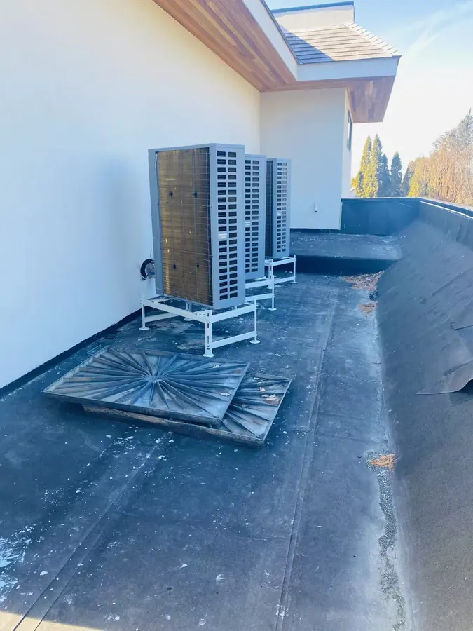 Correcting a Failed Installation — Condenser Racks — JJR Mechanical project photo